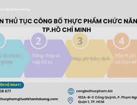 Tư vấn thủ tục công bố thực phẩm chức năng tại Tp.HCM