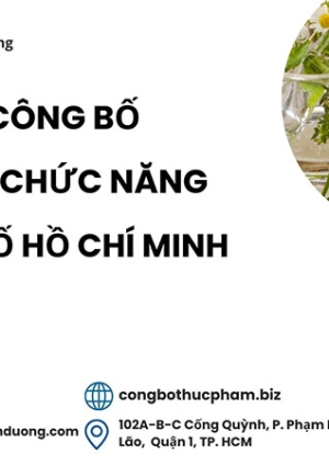 Dịch vụ công bố thực phẩm chức năng tại Tp.HCM